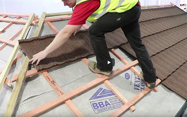 How to tile a roof with lightweight metal roof tiles: Installing Ultratile
