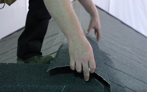 How to tile a roof with lightweight metal roof tiles: Ridge Hip Junction
