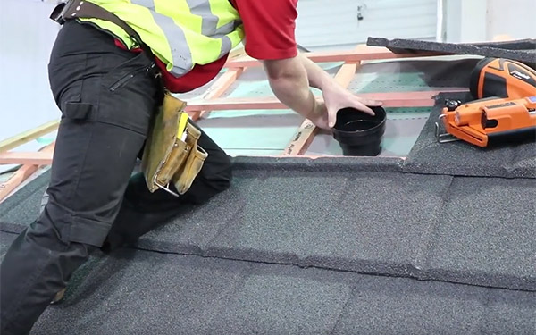 How to tile a roof with lightweight metal roof tiles: Tile Vent
